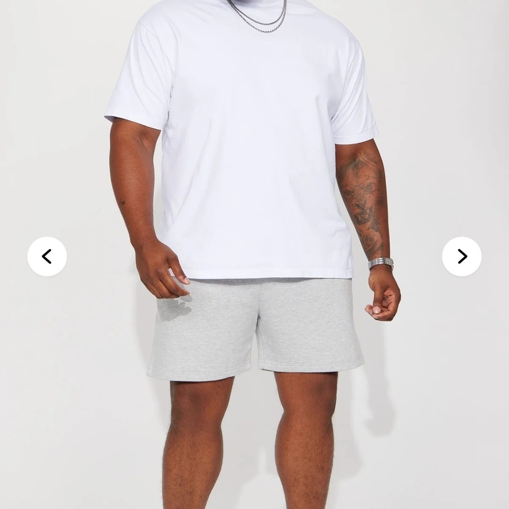 Fashion Nova Light Gray Athletic Shorts